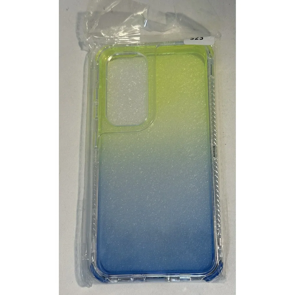 Samsung Galaxy S23 Case Full-Body Rugged‎ Transparent Yellow Blue